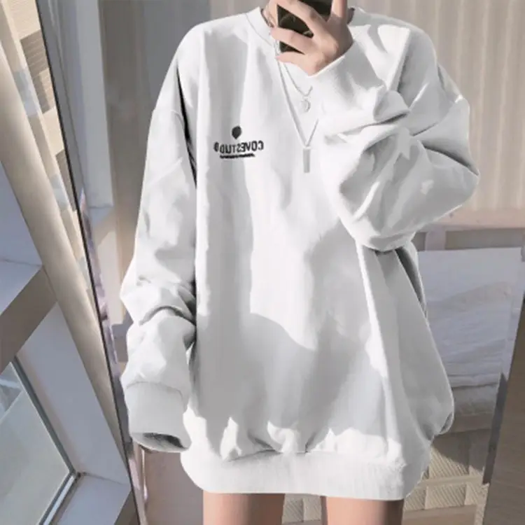 65% Cotton Long Sleeve Sweatshirt Large - Image 6