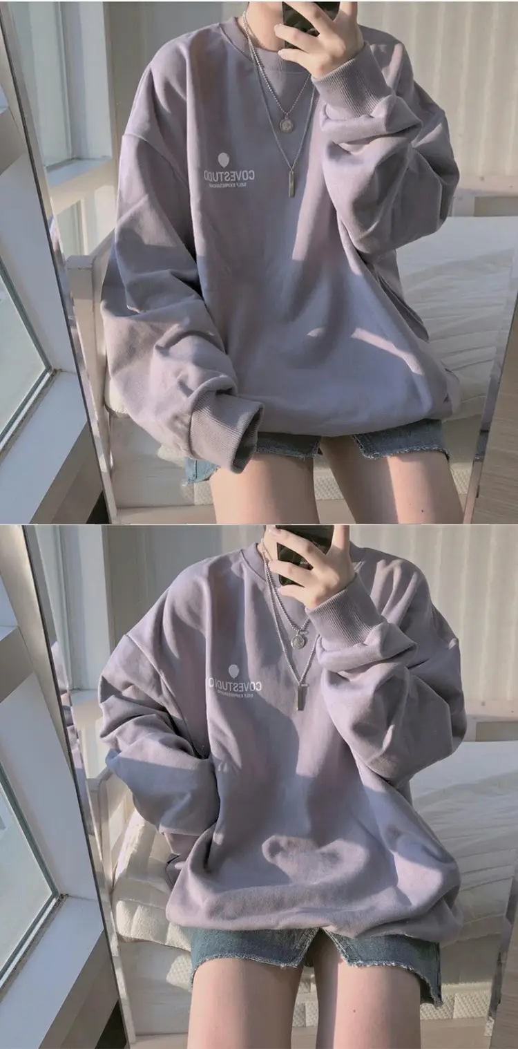 65% Cotton Long Sleeve Sweatshirt Large — feature 2
