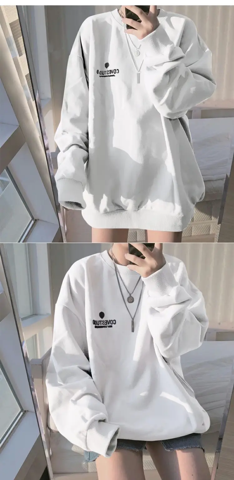 65% Cotton Long Sleeve Sweatshirt Large — feature 3