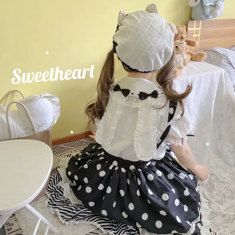 Pink Lolita Skirt Set with Rabbit Ears & Strap — feature 28