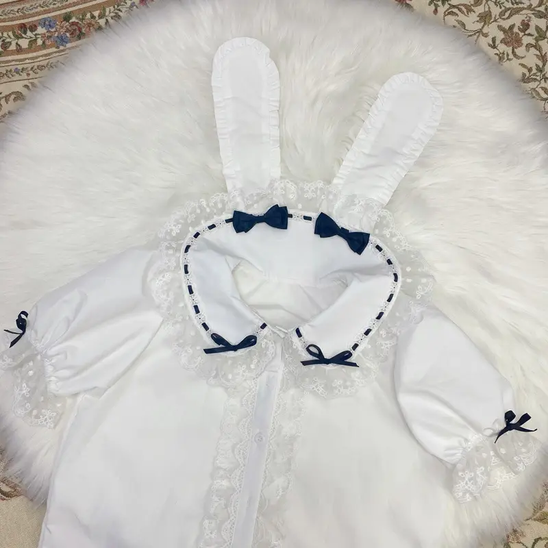 Pink Lolita Skirt Set with Rabbit Ears & Strap — feature 55