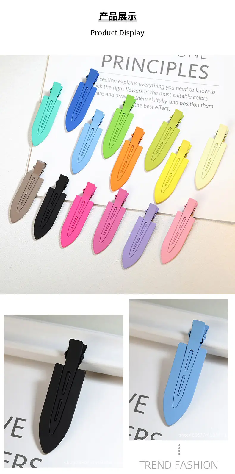 Metal Traceless Hair Clips Summer Colorful Wholesale — feature 6