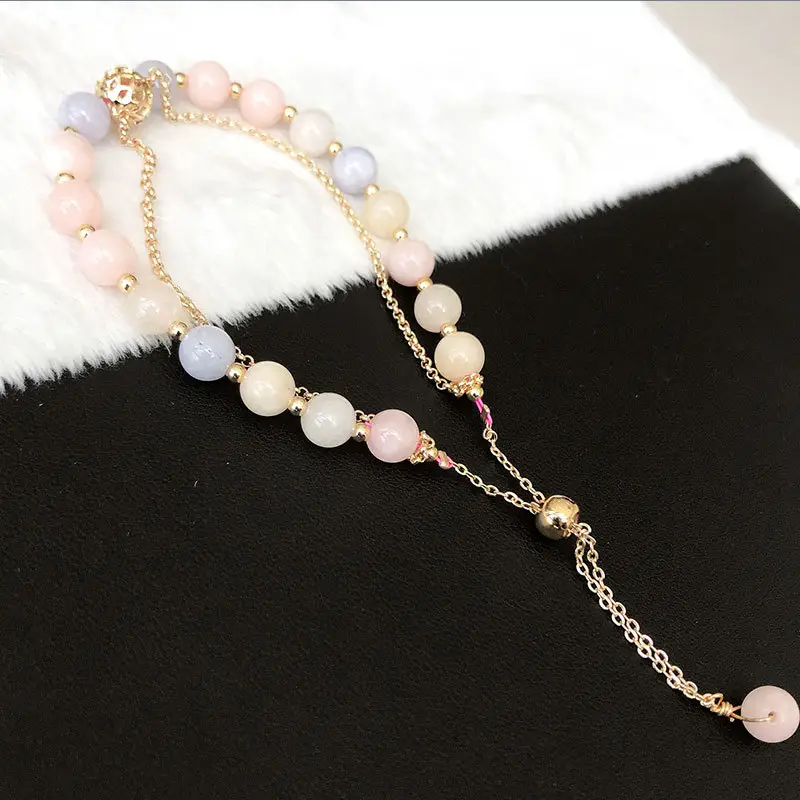 Peach & Blue Crystal Bracelet for Girls — feature 11