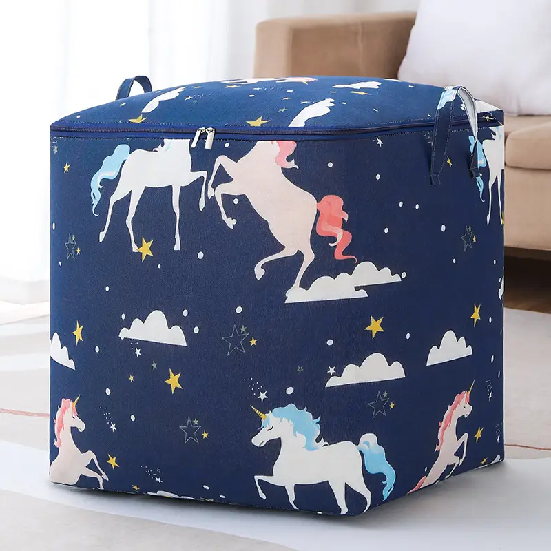 Oxford Cloth Quilt Storage Bag 100L Drawstring Basket - Image 7