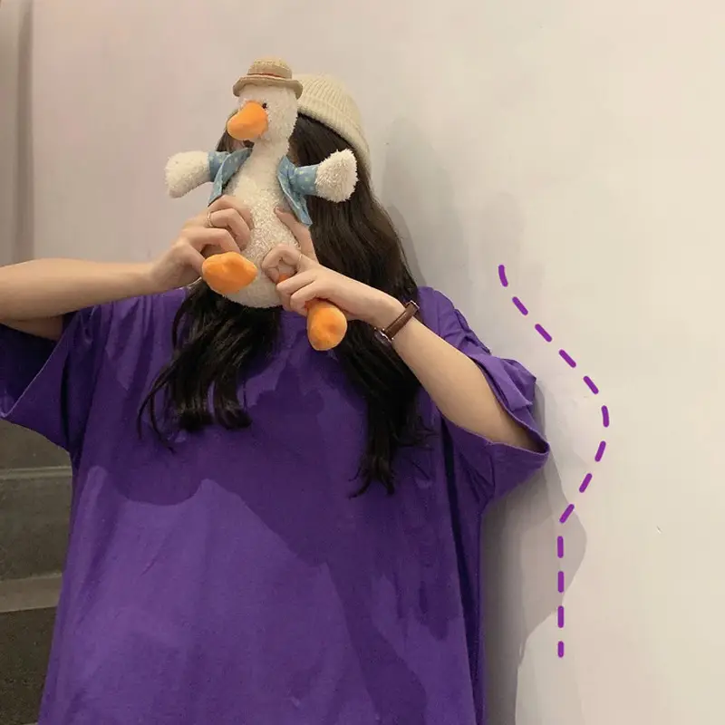 Women Purple Loose Sleeve T-Shirt Spring 2021 - Image 15