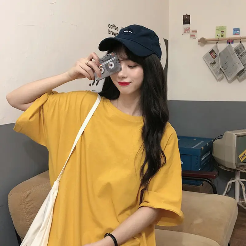 Women Purple Loose Sleeve T-Shirt Spring 2021 - Image 16