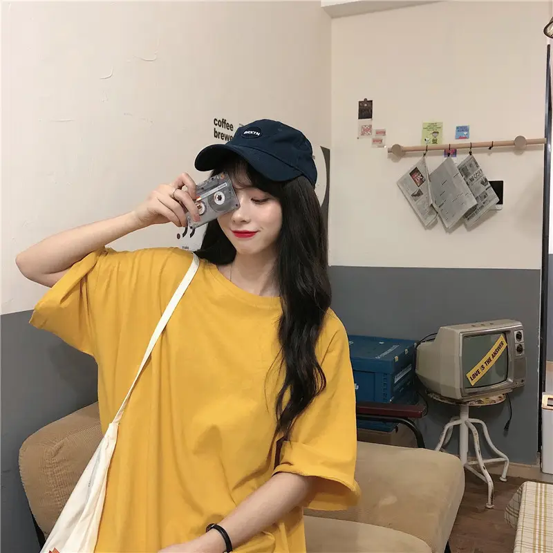 Women Purple Loose Sleeve T-Shirt Spring 2021 - Image 4