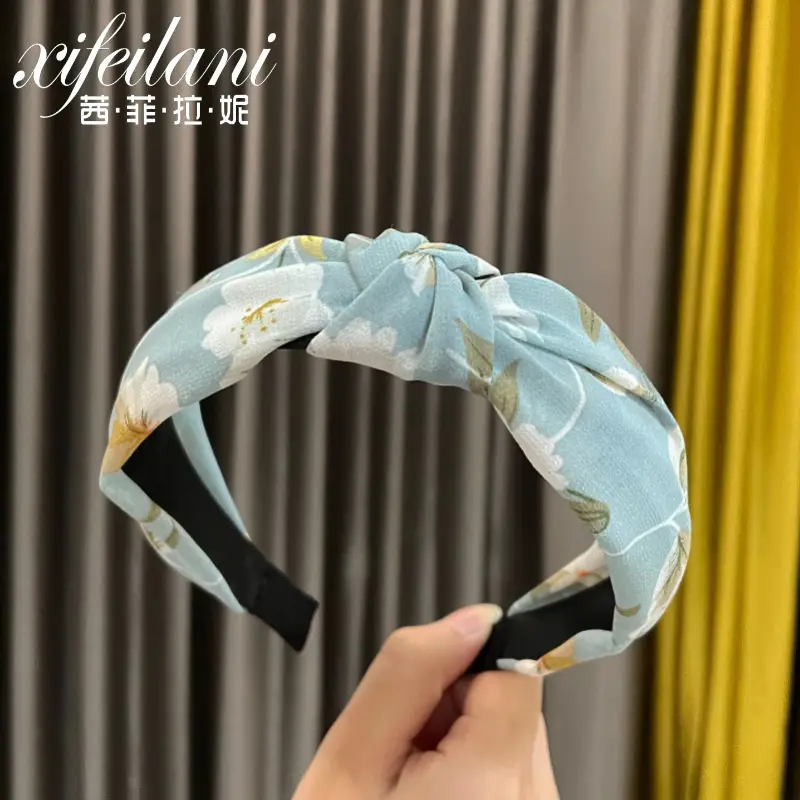 Purple Cross-Knotted Hairband for Women - Image 10