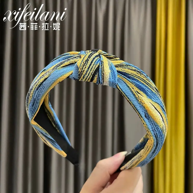 Purple Cross-Knotted Hairband for Women - Image 12