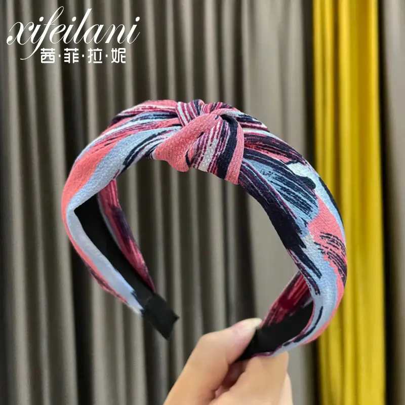 Purple Cross-Knotted Hairband for Women - Image 13
