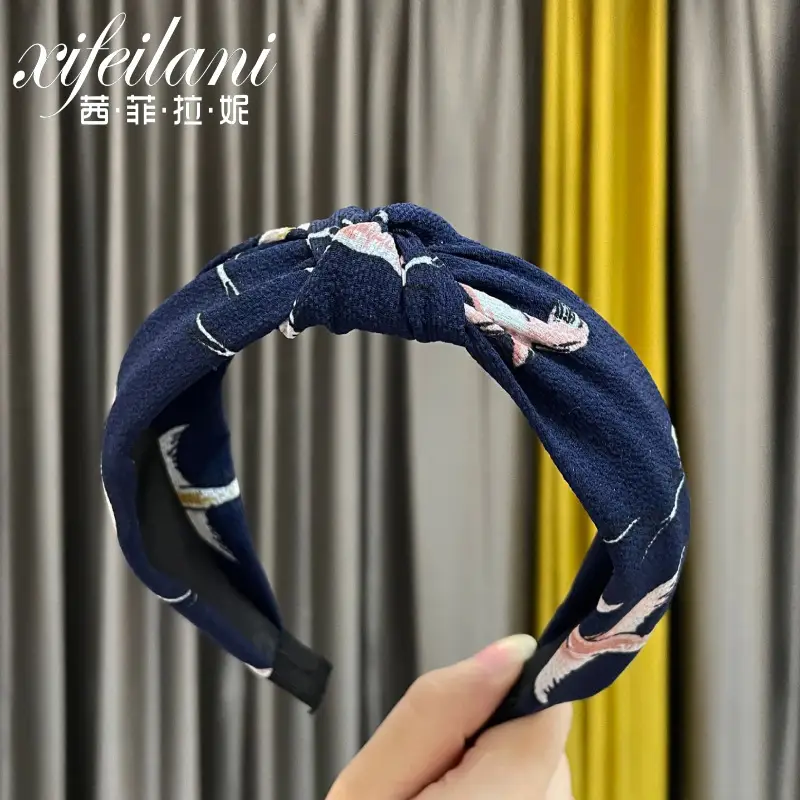 Purple Cross-Knotted Hairband for Women - Image 14