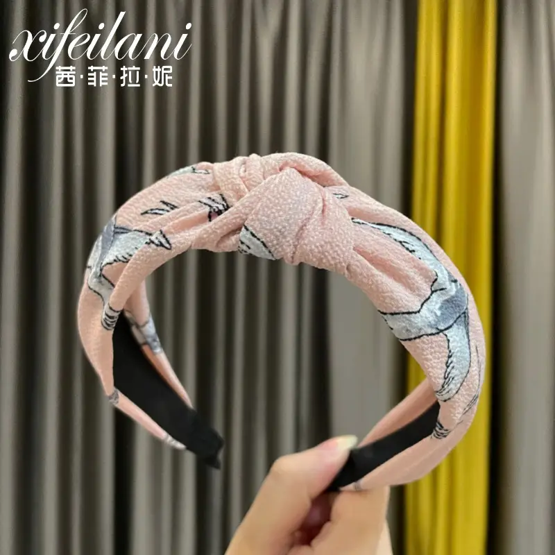 Purple Cross-Knotted Hairband for Women - Image 15