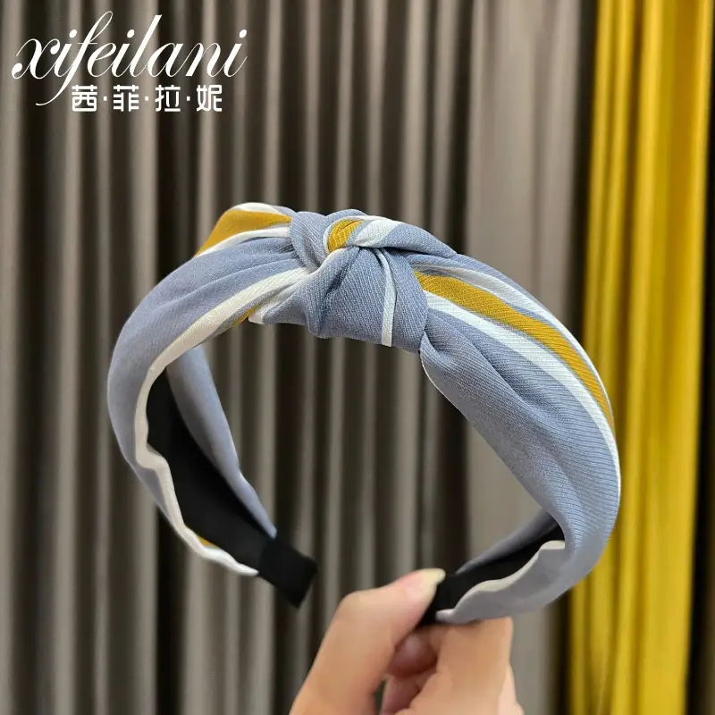 Purple Cross-Knotted Hairband for Women - Image 18