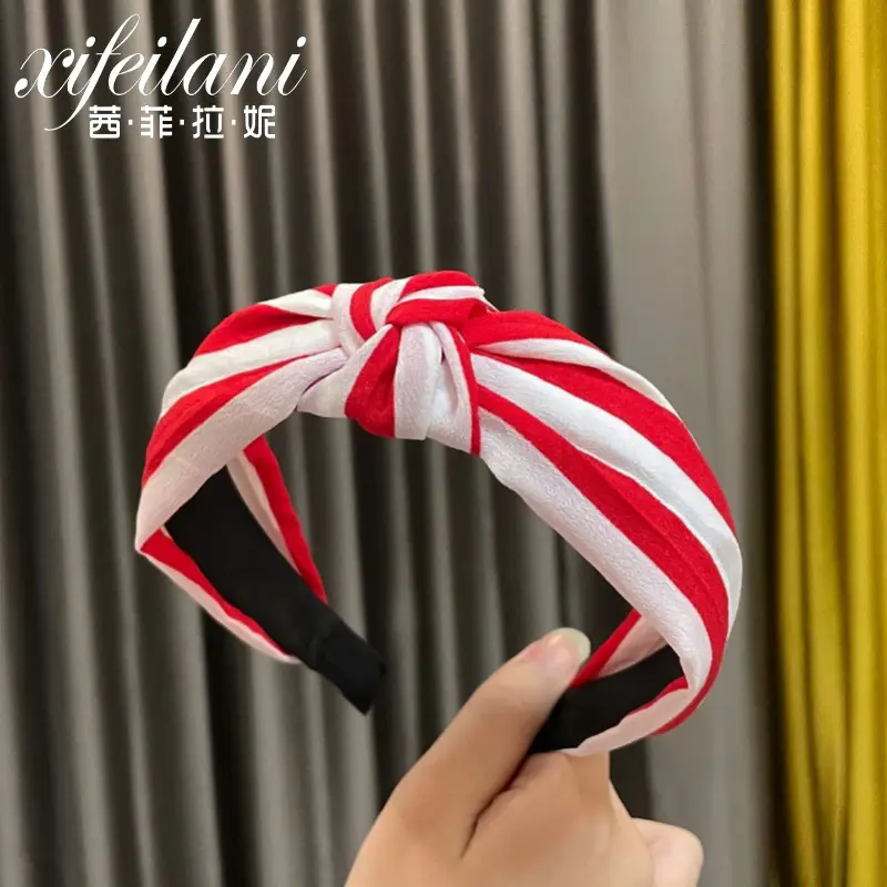 Purple Cross-Knotted Hairband for Women - Image 19