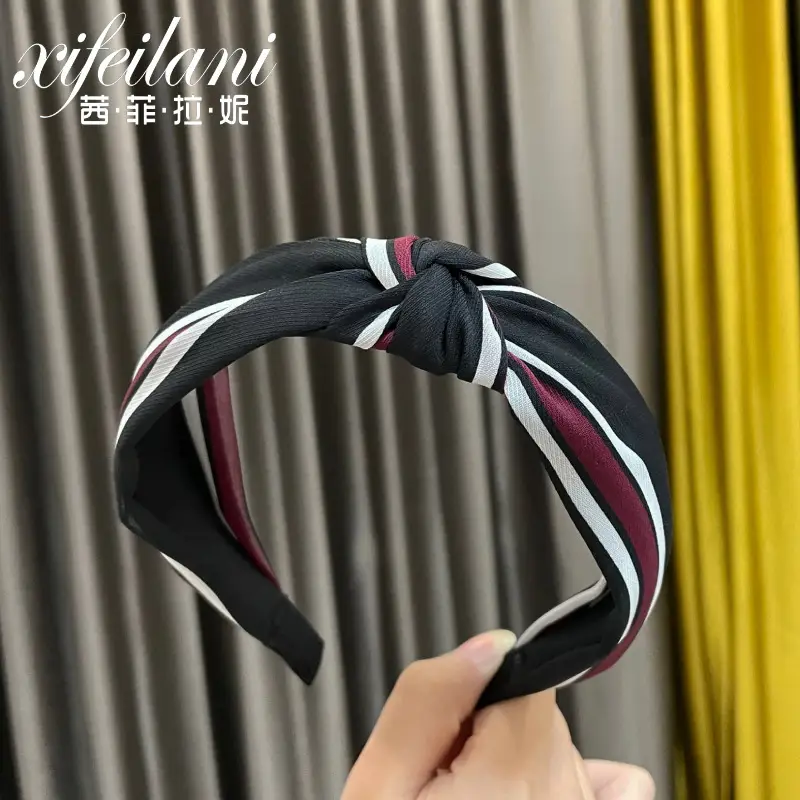 Purple Cross-Knotted Hairband for Women - Image 20