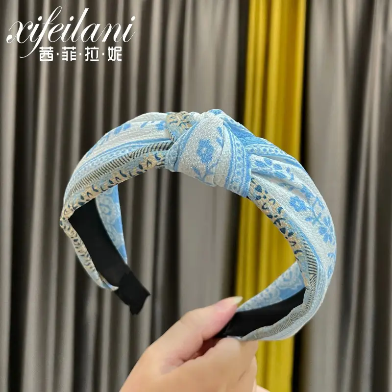 Purple Cross-Knotted Hairband for Women - Image 21
