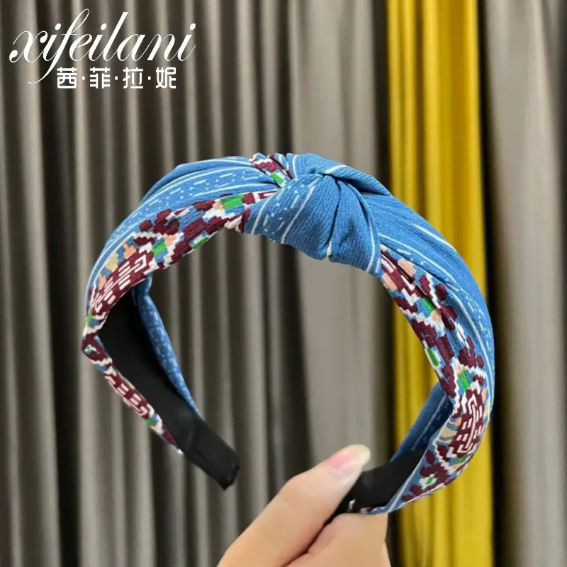 Purple Cross-Knotted Hairband for Women - Image 23