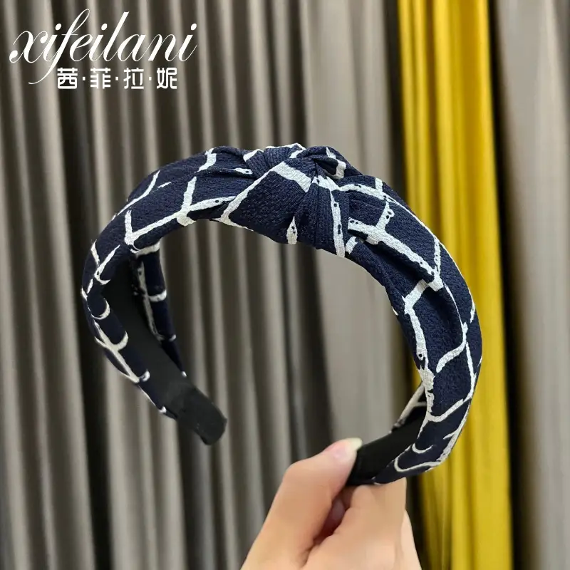 Purple Cross-Knotted Hairband for Women - Image 28