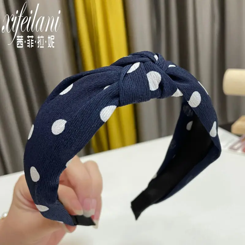 Purple Cross-Knotted Hairband for Women - Image 35