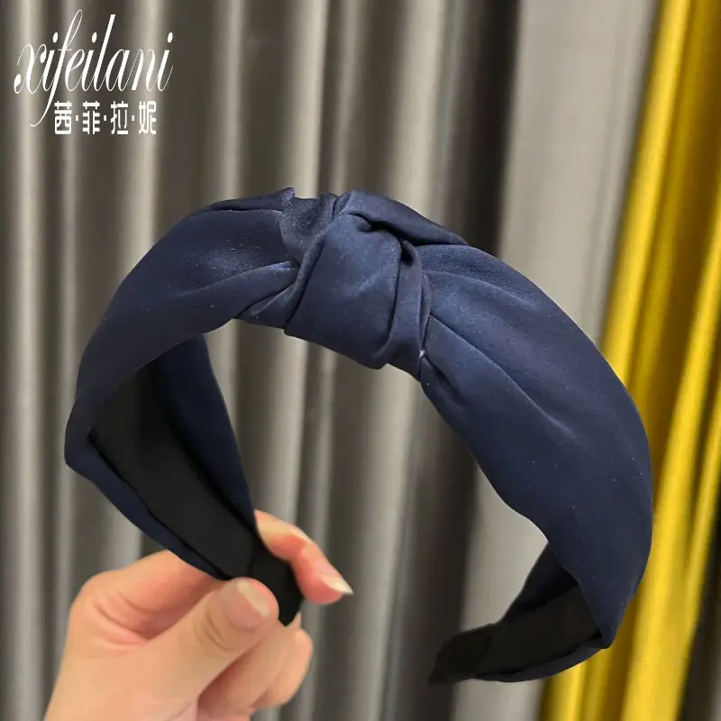 Purple Cross-Knotted Hairband for Women - Image 37