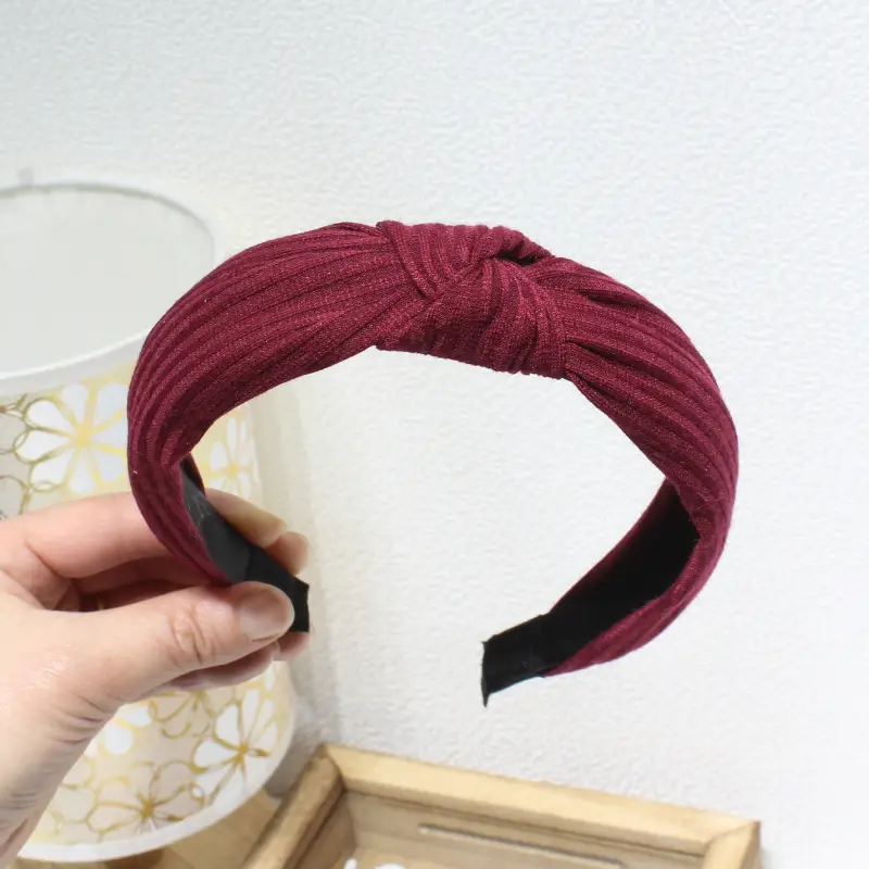 Purple Cross-Knotted Hairband for Women - Image 46