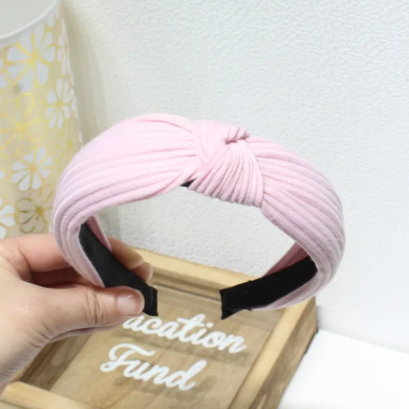 Purple Cross-Knotted Hairband for Women - Image 48