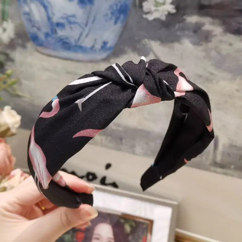 Purple Cross-Knotted Hairband for Women - Image 74