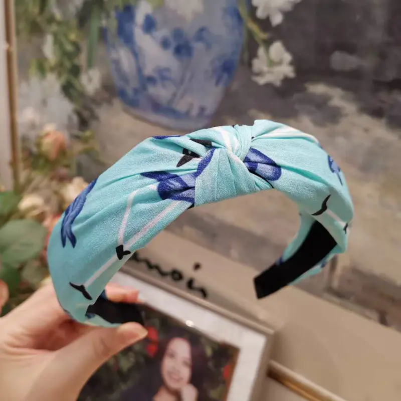 Purple Cross-Knotted Hairband for Women - Image 77