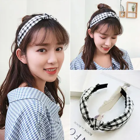 Purple Cross-Knotted Hairband for Women - Image 78