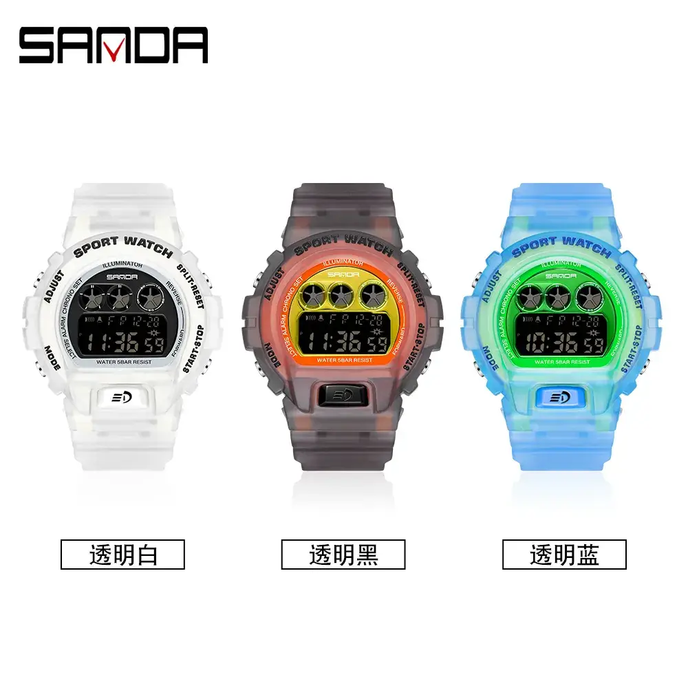 Sanda Multifunctional Digital Watch for Men Women