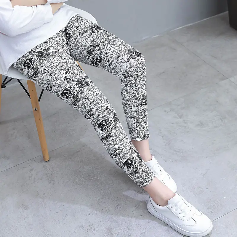 Kids Printed Pants Set 3-11 Years Old Rainbow Gold - Image 9