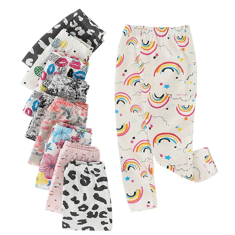 Kids Printed Pants Set 3-11 Years Old Rainbow Gold - Image 12