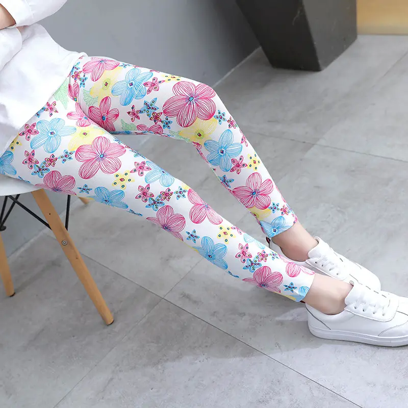 Kids Printed Pants Set 3-11 Years Old Rainbow Gold - Image 2