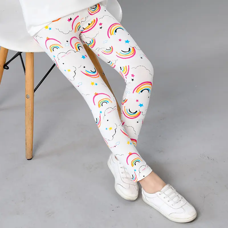 Kids Printed Pants Set 3-11 Years Old Rainbow Gold - Image 6