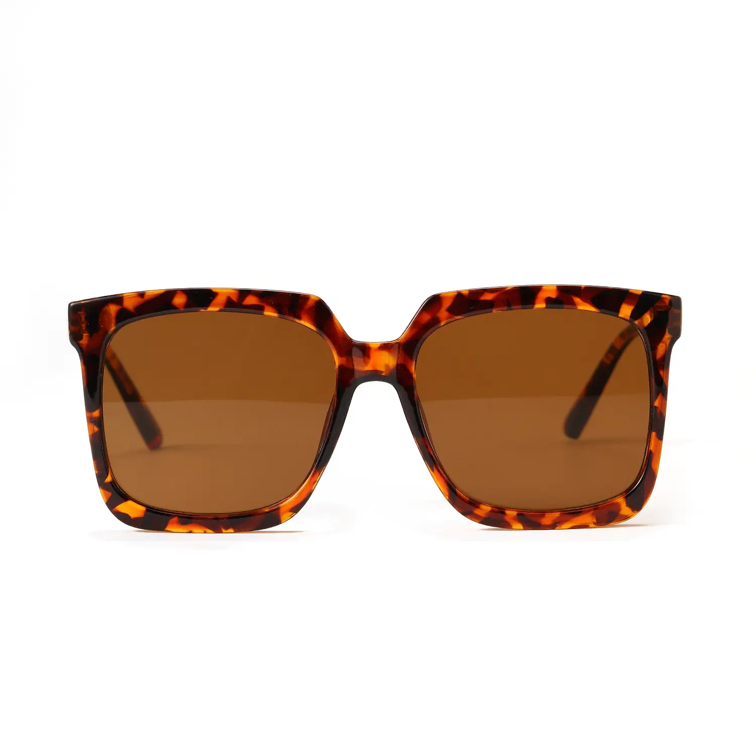 Xunge Square Sunglasses Beige Women Men