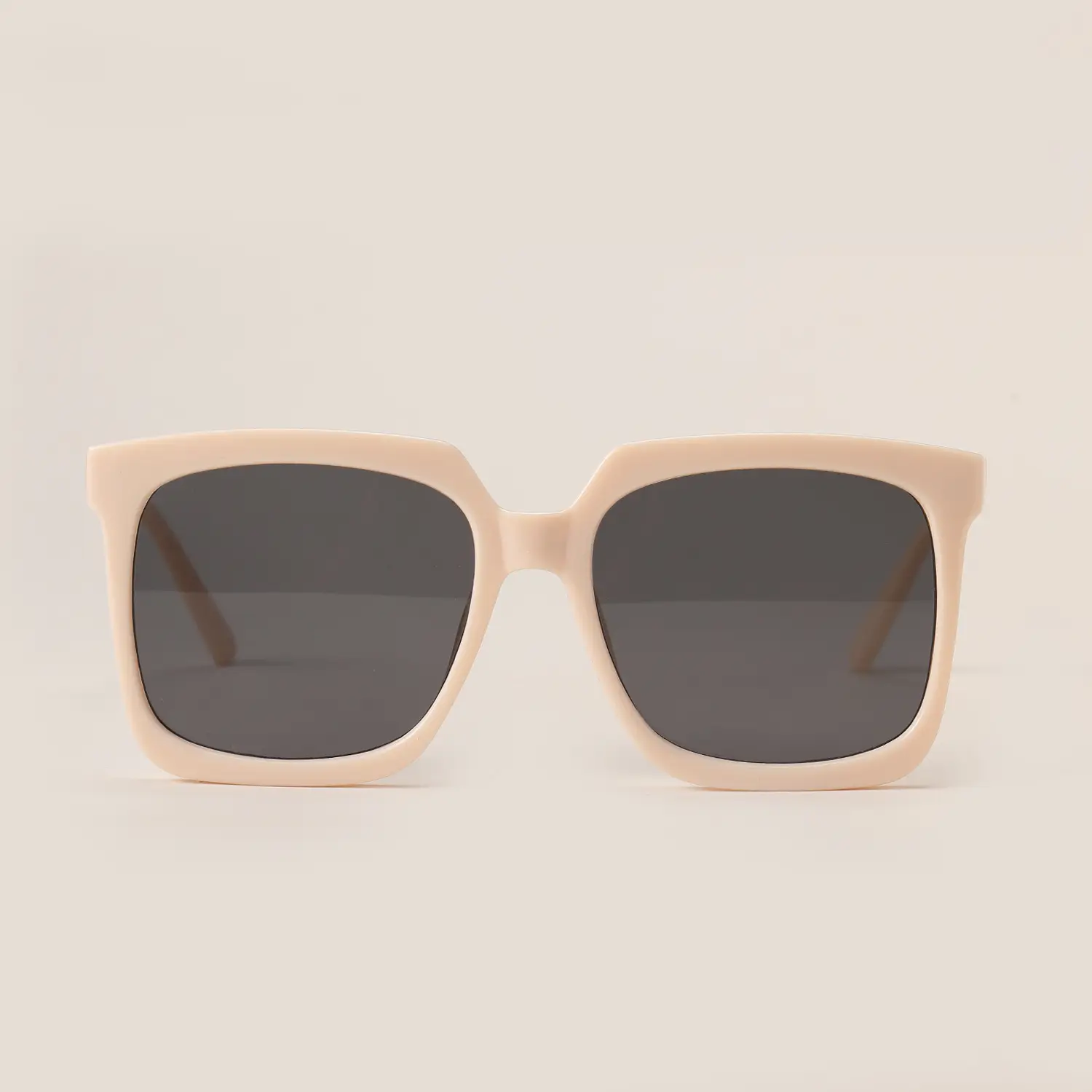 Xunge Square Sunglasses Beige Women Men