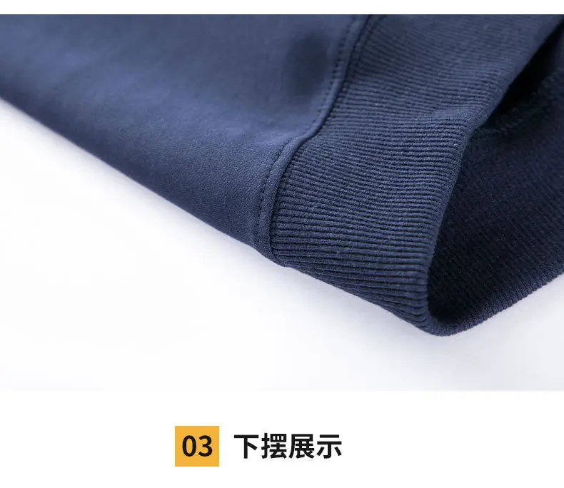 JEEP SPIRIT Men Navy Blue Crewneck Sweatshirt Long Sleeve Cotton — feature 18