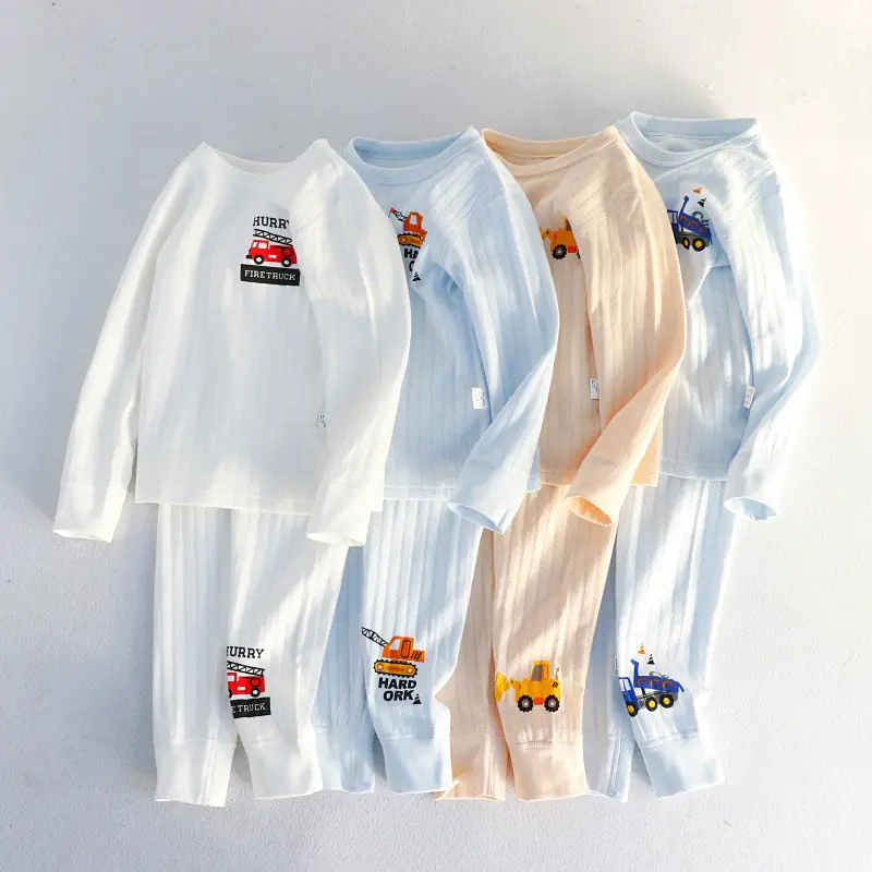 Autumn & Winter Cotton Pajamas Set for Boys Girls - Image 12