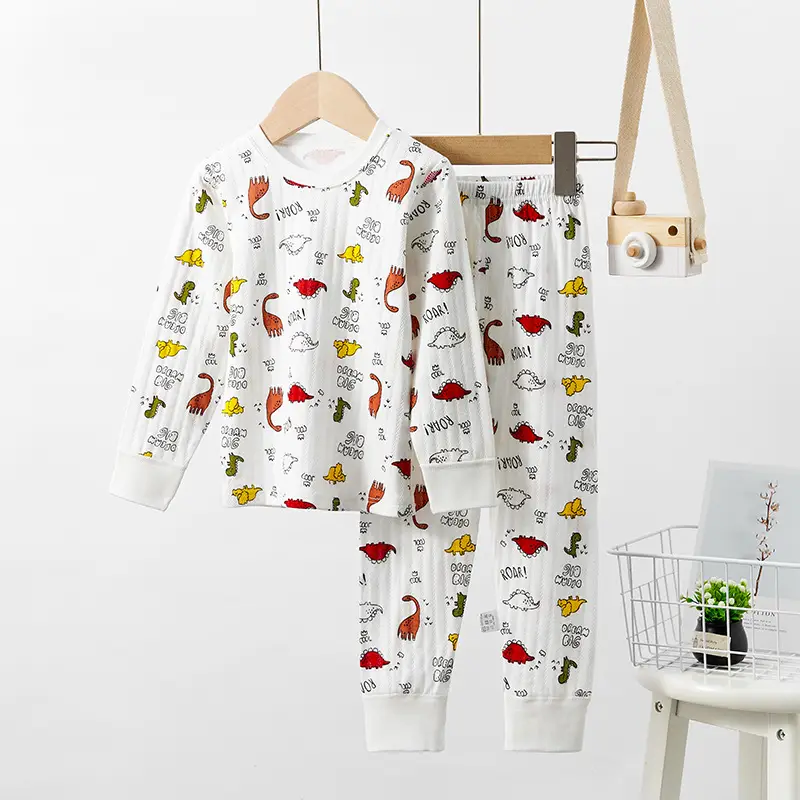 Autumn & Winter Cotton Pajamas Set for Boys Girls - Image 2