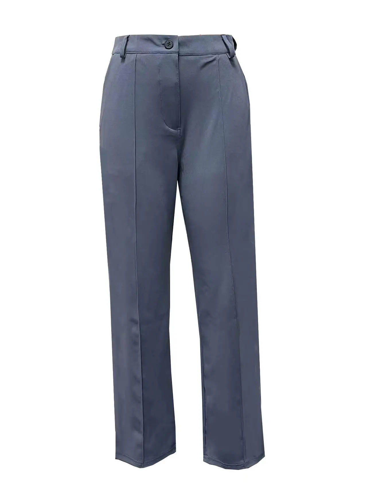 2024 Grey Slim Fit Women's Suit Jacket & Pants Set - Image 19