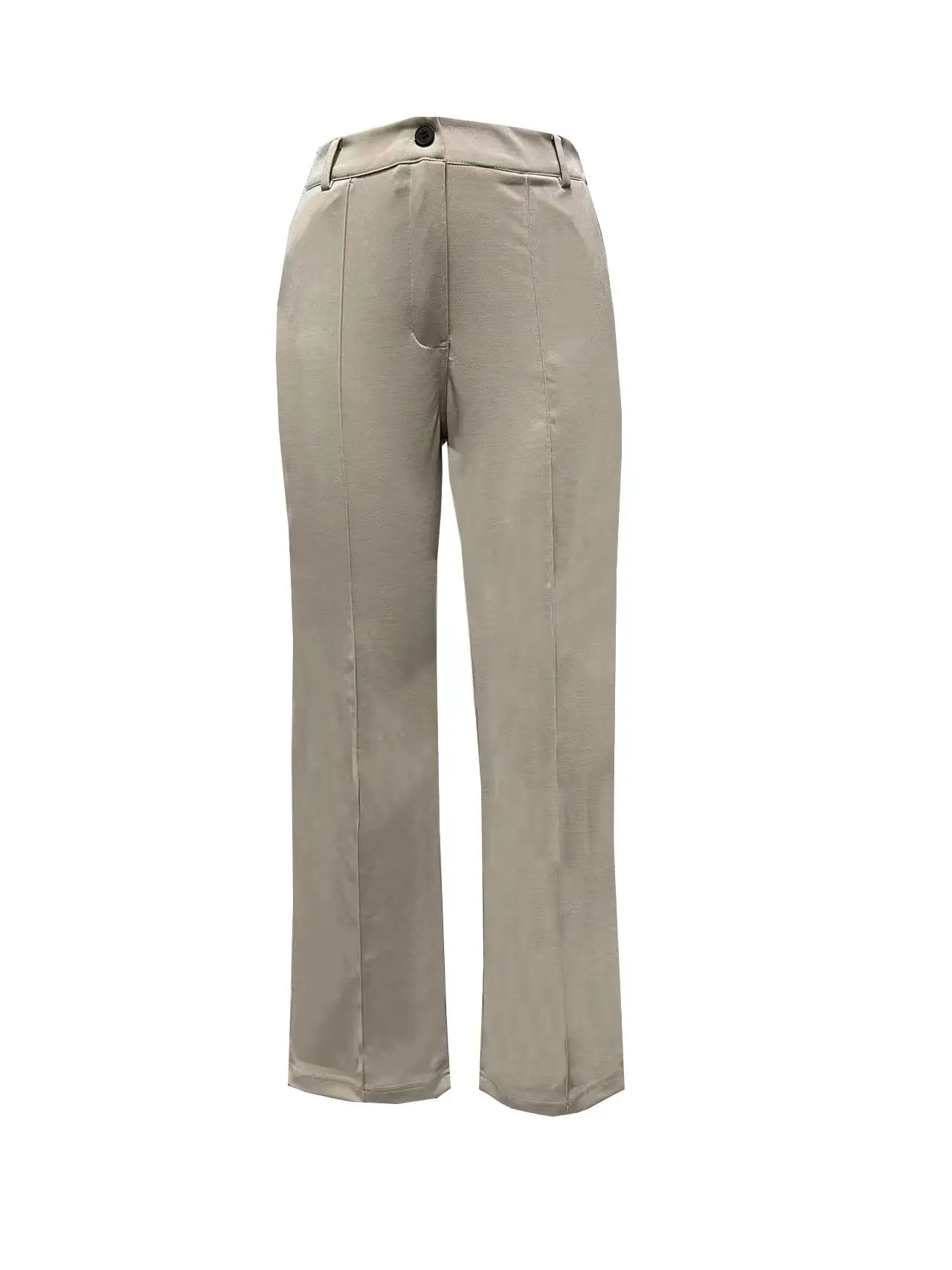 2024 Grey Slim Fit Women's Suit Jacket & Pants Set - Image 21