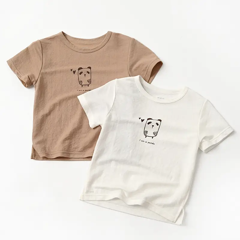 Kids T-Shirt White Cotton Penguin Design Medium Large - Image 5