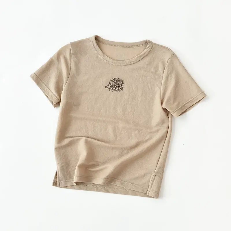 Kids T-Shirt White Cotton Penguin Design Medium Large — feature 1