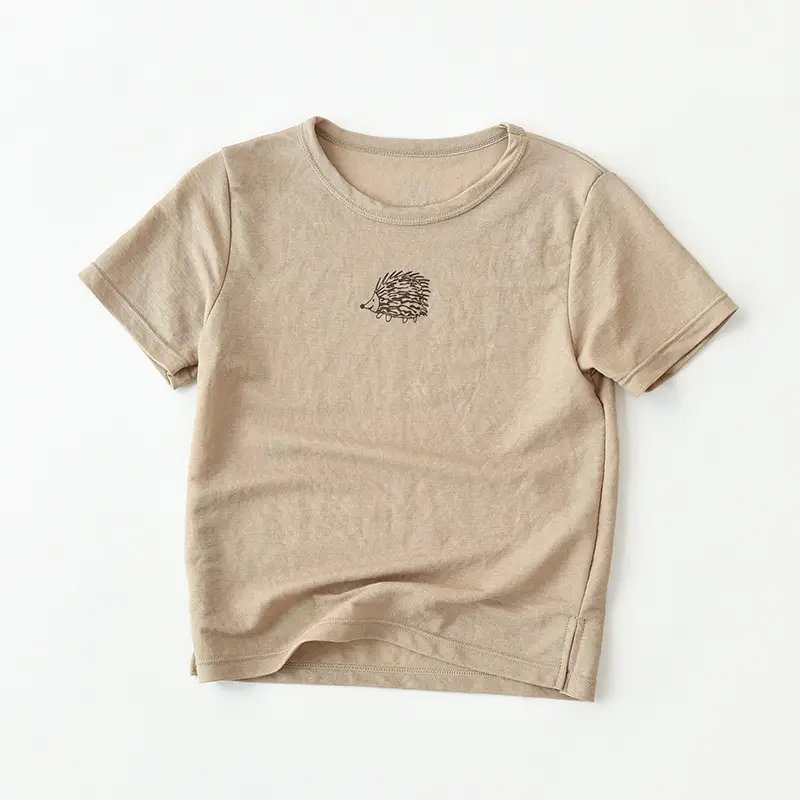 Kids T-Shirt White Cotton Penguin Design Medium Large - Image 2