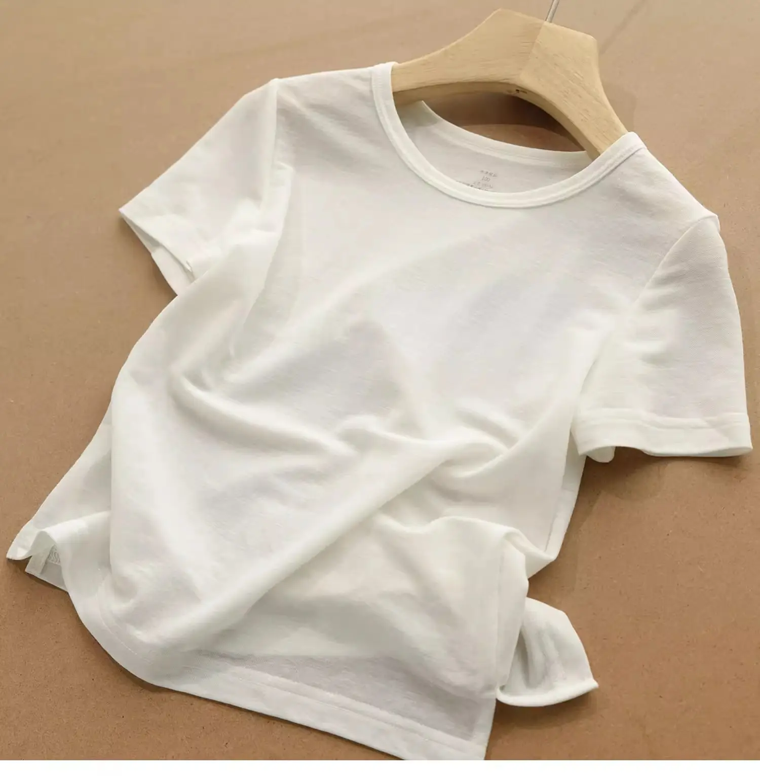 Kids T-Shirt White Cotton Penguin Design Medium Large - Image 3