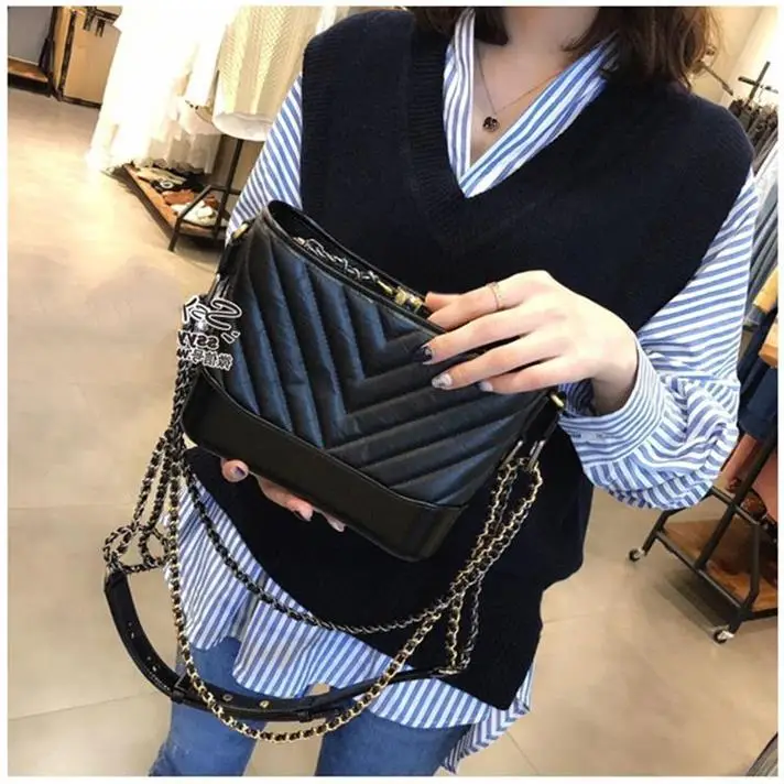 2023 Wool Vest for Women Black Chain Strap Sleeveless Sweater - Image 8