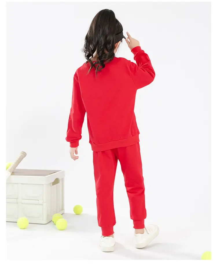 Red Infant Sweatshirt & Pants Set for Boys 1-Year Old — feature 20