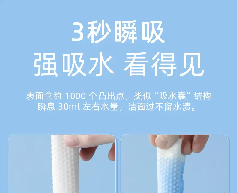 600g White Pearl Texture Face Towel for Women — feature 15