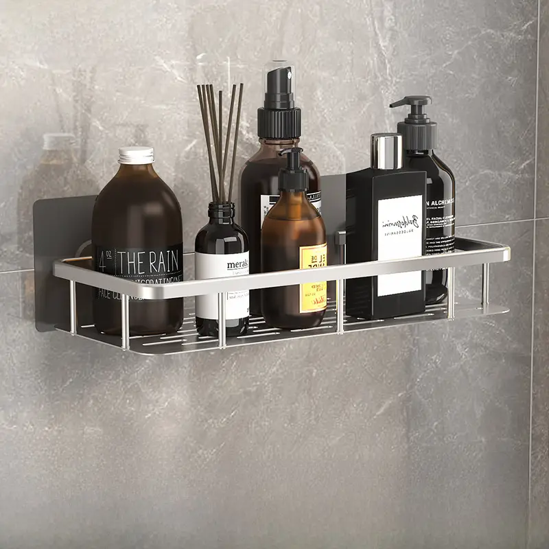 Traceless Self-Adhesive Aluminum Bath Towel Rack - Image 12