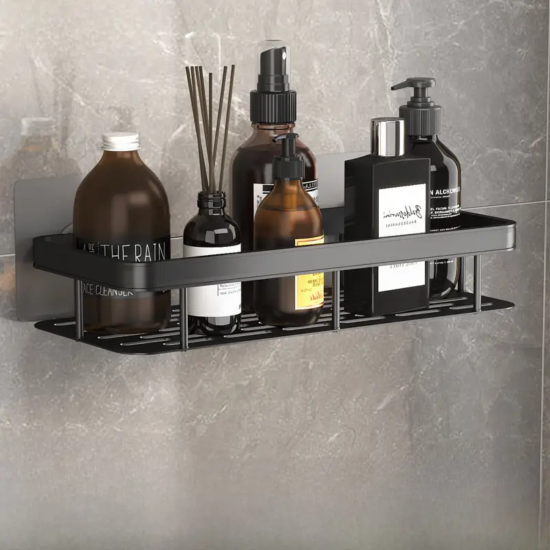 Traceless Self-Adhesive Aluminum Bath Towel Rack - Image 18